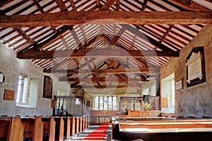 Interior of Cartmel Fell church