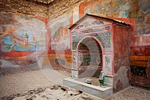 Interior of Casa della Fontana Piccola, Pompeii photo