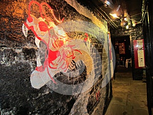Interior of The Casbah Club, Liverpool, England