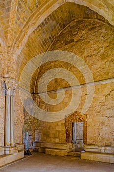 Interior of castel del monte Â– an octagonal castle of frederick svevo near andria, Italy....IMAGE