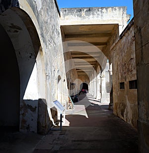 Interior of castle San Felipe photo