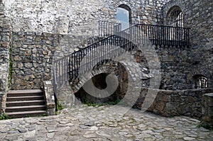 Interior of The Castle of Strecno