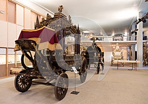 Interior of Catafalque Museum in Barcelona