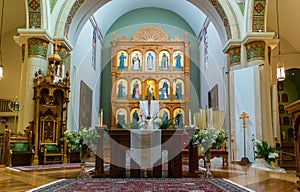 Interior, Cathedral Basilica of St Francis of Assisi