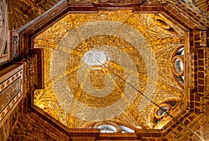 Interior of the cathedral of Santiago de Compostela photo
