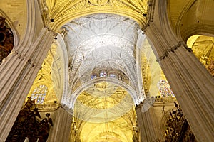 Interior Cathedral of Seville -- Cathedral of Saint Mary of the See, Andalusia, Spain