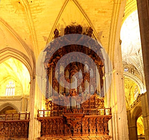 Interior Cathedral of Seville -- Cathedral of Saint Mary of the See, Andalusia, Spain