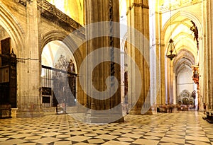 Interior Cathedral of Seville -- Cathedral of Saint Mary of the See, Andalusia, Spain