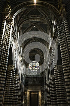 Interior of Cathedral of Siena.