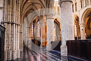 Interior of the Cathedral of St. Michael and St. Gudula, Brussels