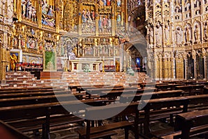 Interior of Cathedral in Toledo Spain