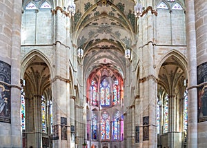 Interior of cathedral in Trier, Germany