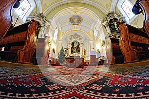 The interior of the Catholic Church