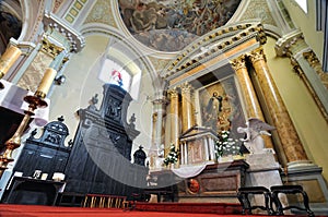 The interior of the Catholic Church