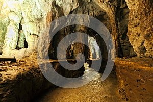 Interior of a cave