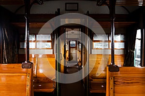 Interior of a Centoporte compartment train coach