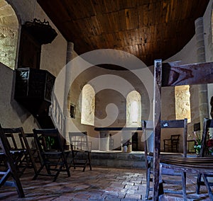 Interior of the Chapel of Caubin, Arthez-de-BÃÂ©arn photo