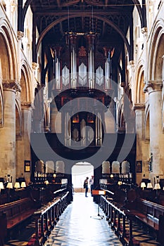 Interior of Christ Church Cathedral, Oxford.