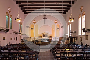 The interior of the Christ Church in Malacca, Malasia. photo