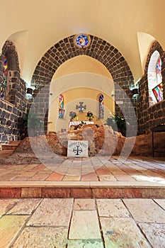 The interior of the church