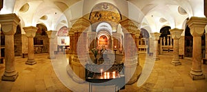 Interior of Church of Dormition in Jerusalem. photo