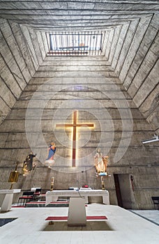 Interior,the Church of the Holy Heart of Jesus, Podgorica,Montenegro