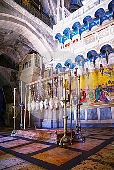 Interior of the Church of Holy Sepulcher