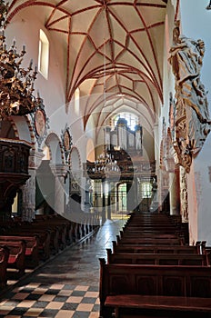 The interior of the church photo