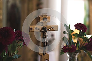 Interior in the church of the Kiev Patriarchate.