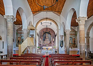 Interior of the Church of Matriz de Alcoutim, Alcoutim, Portugal. photo