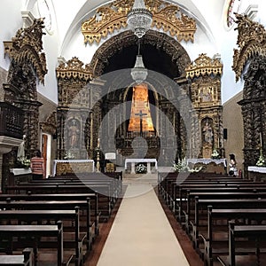 Interior of the Church of Nossa Senhora da Presentation (Igreja de Nossa Senhora da Presentation) i