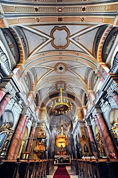 Interior church in Prague