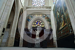 Interior Church of Saint-Germain-l'Auxerrois, Paris, France