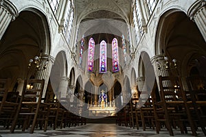 Interior Church of Saint-Germain-l'Auxerrois, Paris, France