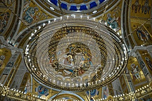 Interior of Church of Saint Sava