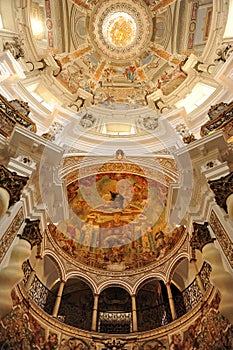 Baroque dome of the Church of San Luis de los Franceses (Saint Louis of the French) in Seville, Spain. photo