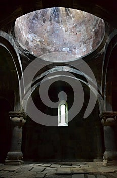 Interior of a church in Sanahin Monastery Complex in Armenia