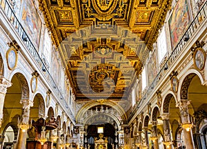 Interior of church Santa Maria Aracoeli