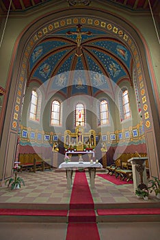 Interior of the church of St. Anna in Sulzbach, Gaggenau, Germany photo