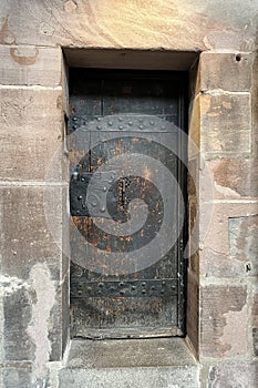 he interior of the Church of St. Lorenz in Nuremberg, Germany. Parish door of the Lorenzkirche, Nuremberg, Middle Franconia,