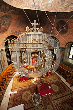 Interior of the Church of St. Mina in Bucharest photo