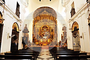 Interior of the church of the Terceros (Third), Seville, Spain