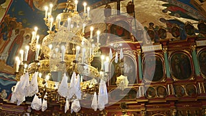 Interior of the church in Ukraine