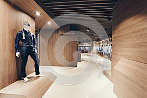 Interior of a clothing store