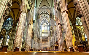 Interior of Cologne Cathedral, Germany