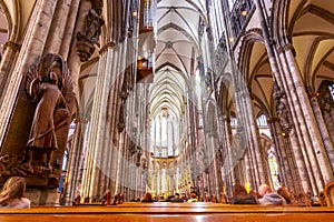 Interior of Cologne Cathedral, Germany