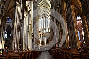 Interior of Cologne Cathedral, Germany