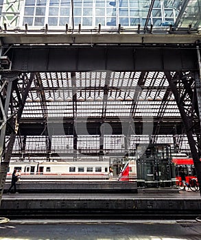 Interior of Cologne central railway station