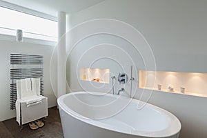 Interior, comfortable bathroom