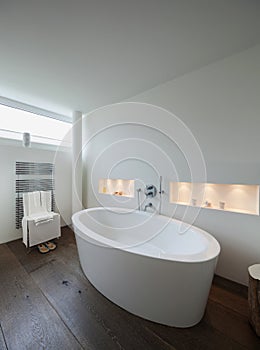 Interior, comfortable bathroom